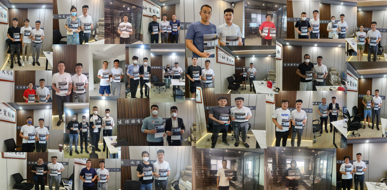 伟伦家居客户签约合影墙